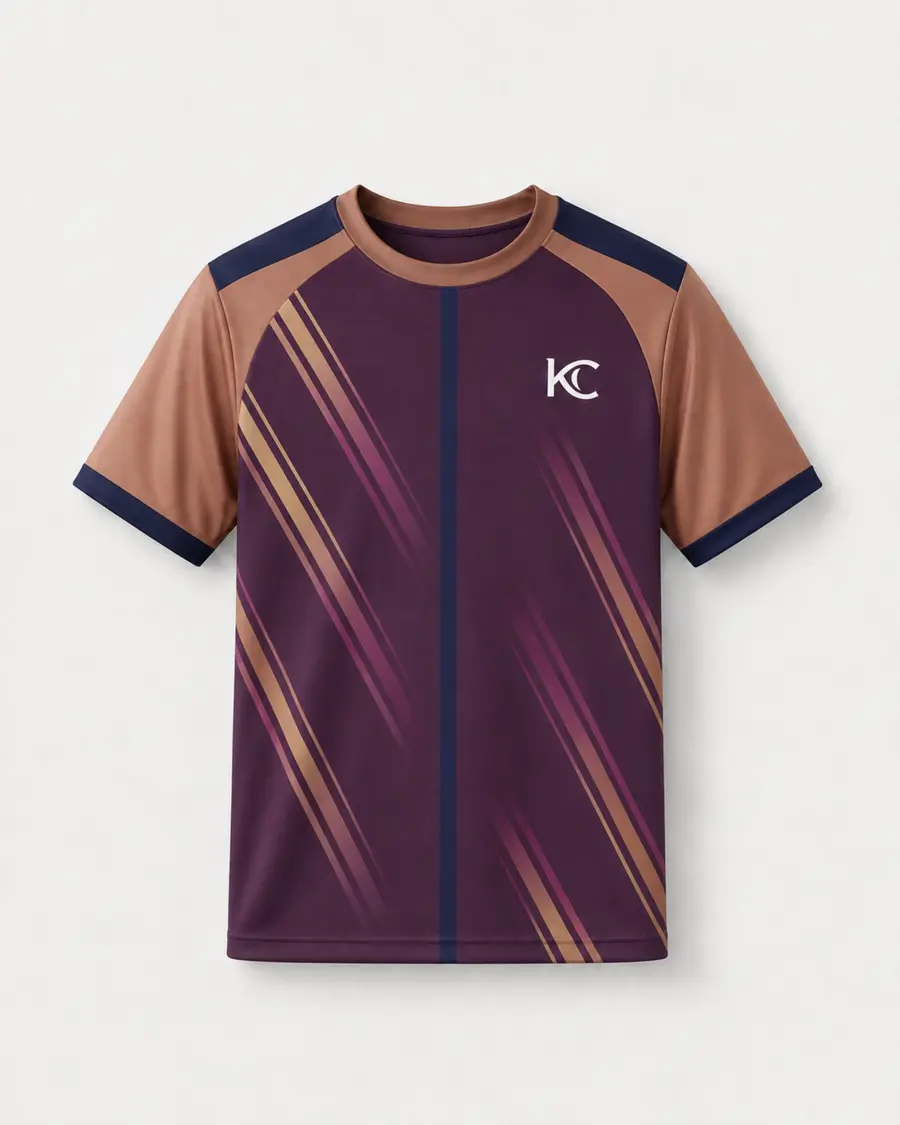 Plum Bronze front view in Deep Plum · Bronze · Navy