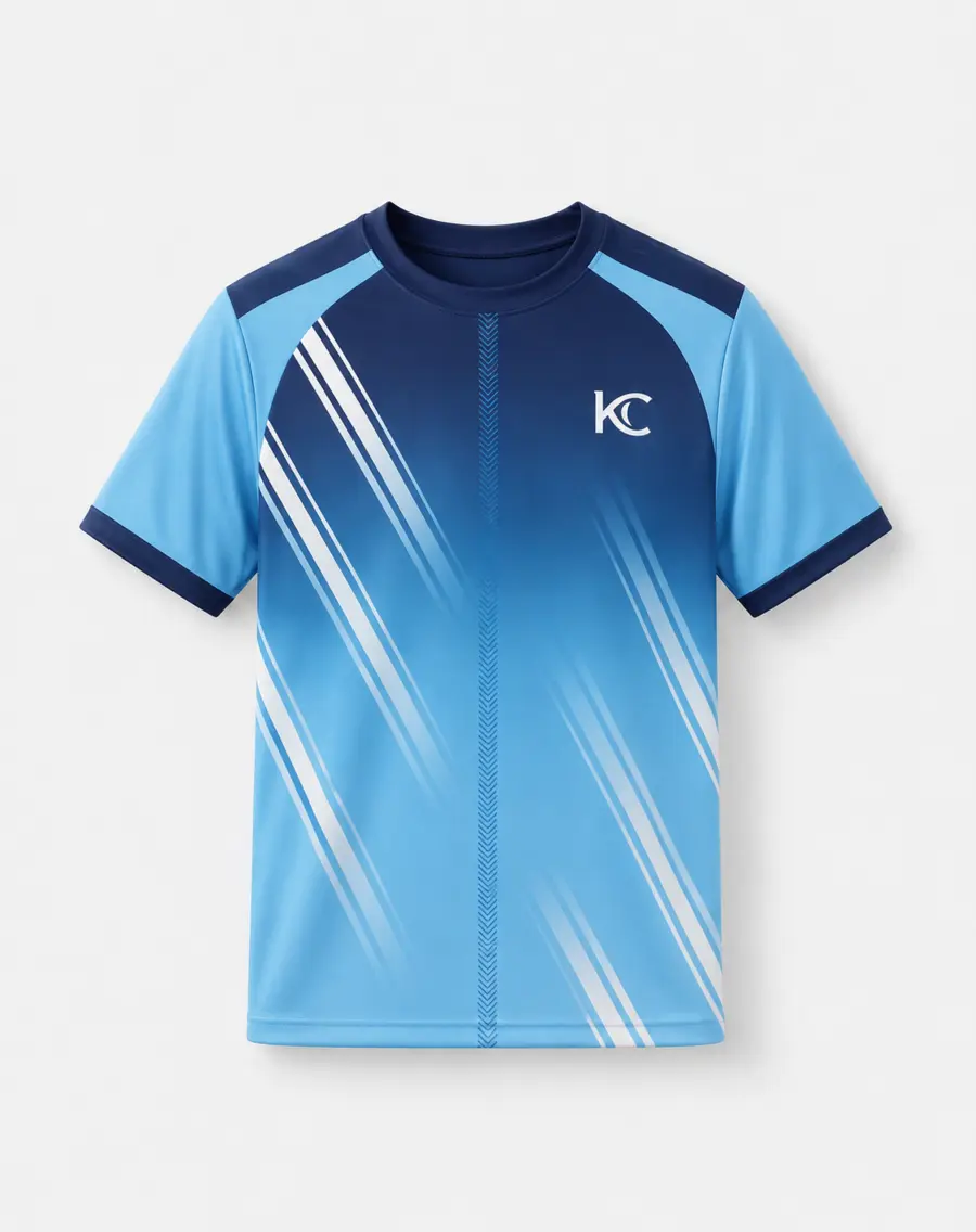 Sky Navy front view in Sky Blue · Navy